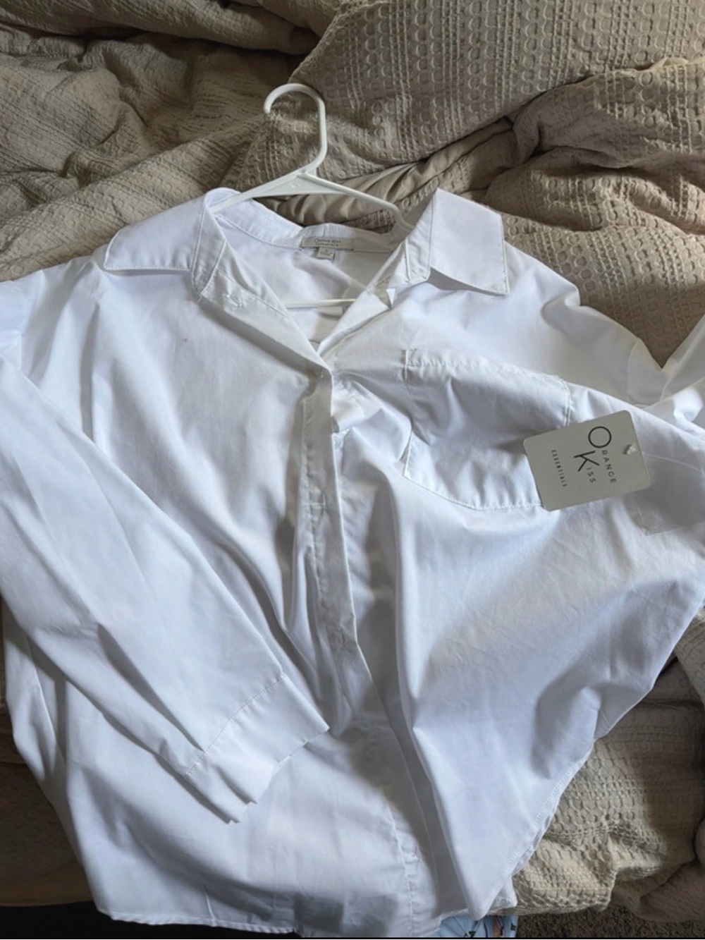 Classic White Women’s Button-Down Shirt